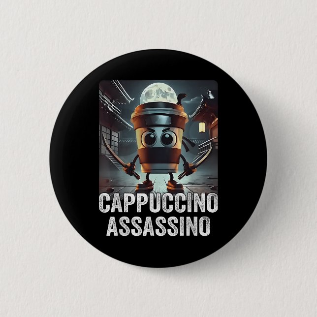 Cappuccino Ino, Italienisch Brainrot Meme, Espress Button (Vorderseite)