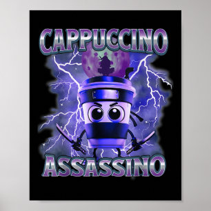 Cappuccino Ino Kaffee Liebhaber Italienisch Brainr Poster