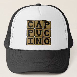 Cappuccino, italienisches Kaffeegetränk Truckerkappe