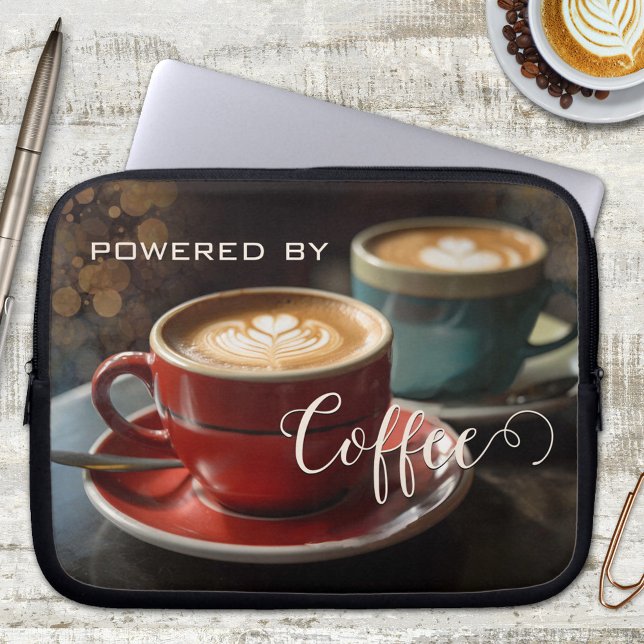 Cappuccino-Kaffee Elegantes Laptop-Sieb Laptopschutzhülle (Von Creator hochgeladen)