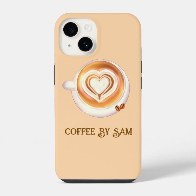 Cappuccino-Kaffee iPhone Hülle (Rückseite)