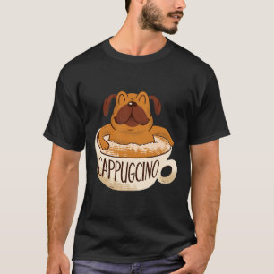 Cappuccino-Kaffee-Mops-Klassiker 17 T-Shirt