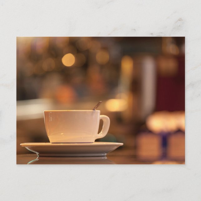 Cappuccino-Kaffee, Venedig, Italien Postkarte (Vorderseite)