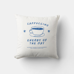 Cappuccino Kaffeepause   Funny Coffee Lover Gesche Kissen