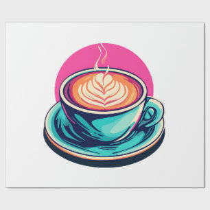 Cappuccino-Kaffeetasse Geschenkpapier
