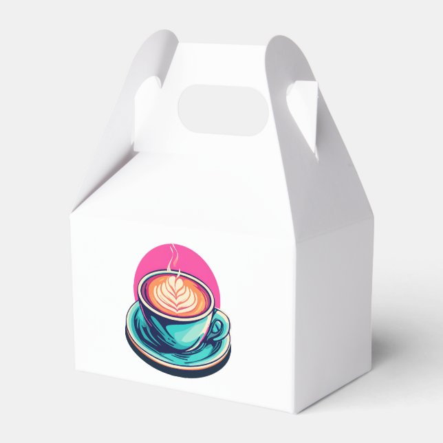 Cappuccino-Kaffeetasse Geschenkschachtel (Vorderseite)