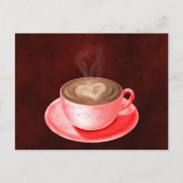 Cappuccino Kunstvoll wandern im Valle Verzasca Postkarte