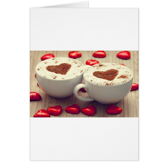 Cappuccino Lieben Schokoladenherzen (Vorne)