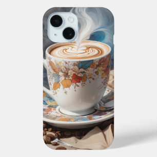 Cappuccino mit Kaffeebohnen Case-Mate iPhone Hülle