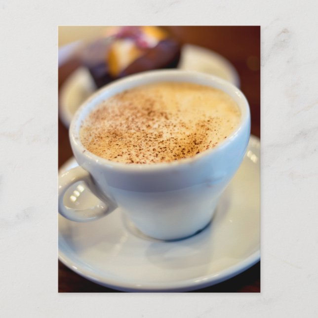 Cappuccino Postkarte (Vorderseite)