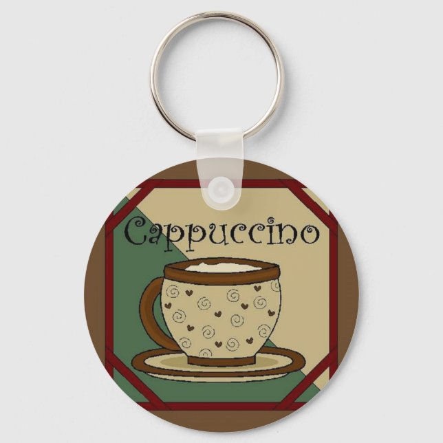 Cappuccino Schlüsselanhänger (Vorderseite)