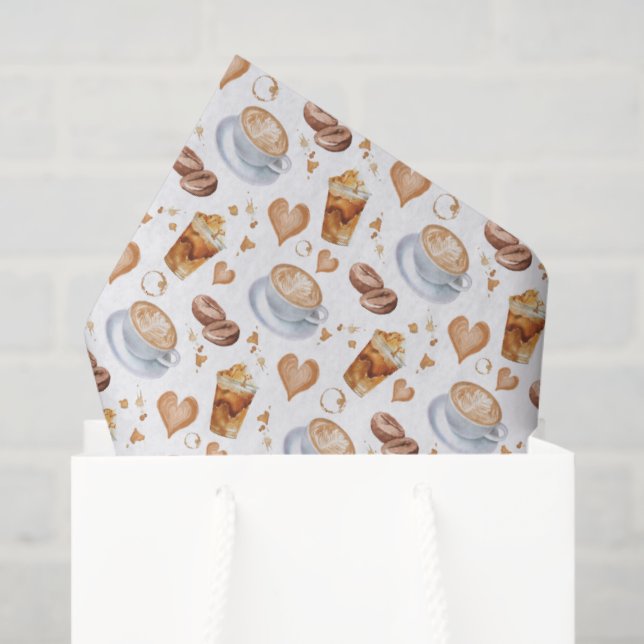 Cappuccino Seidenpapier (Geschenk Tasche)
