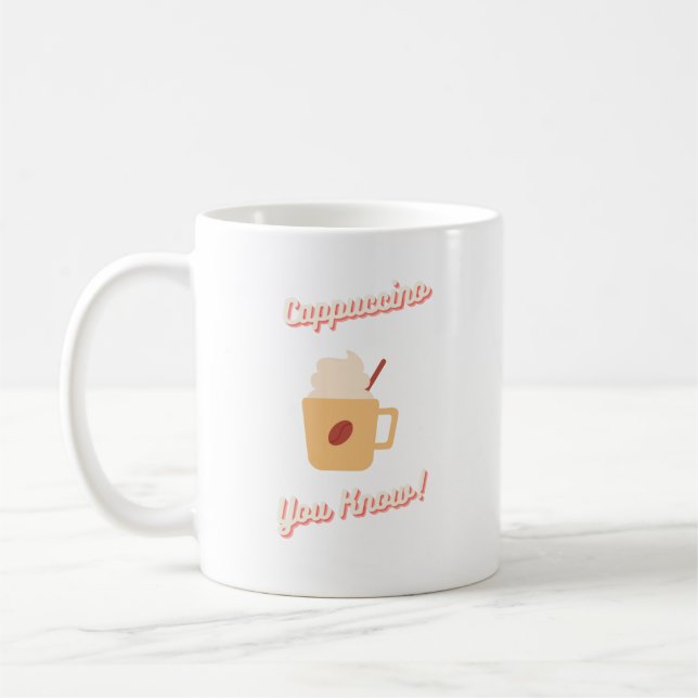 Cappuccino Sie wissen Kaffeetasse (Links)