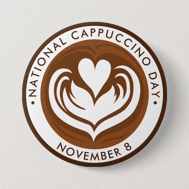 Cappuccino-Tag Button (Vorderseite)