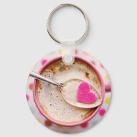 Cappuccino Tasse aus Candy-Herz
