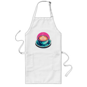 Cappuccino-Tasse Lange Schürze