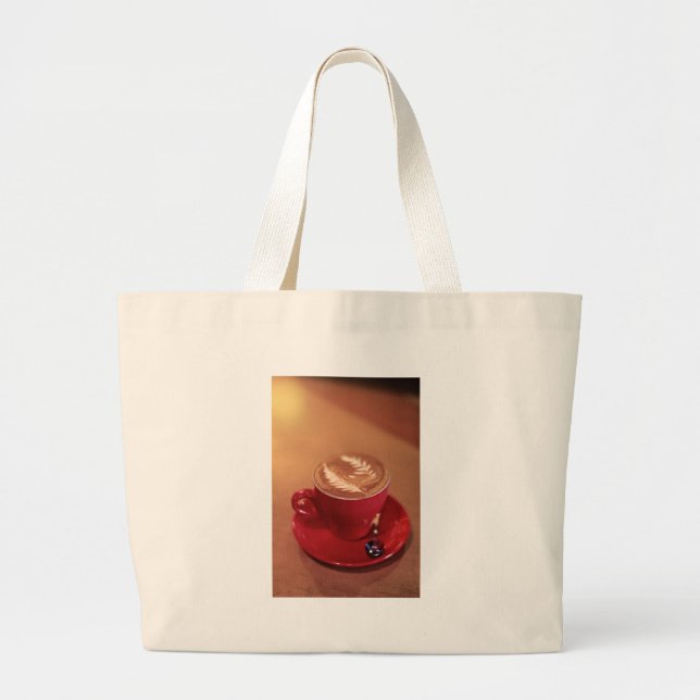 Cappucino Blank Jumbo Stoffbeutel (Vorne)