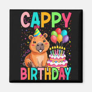 Cappy Geburtstag Capybara Liebhaber Mädchen Junge Magnet