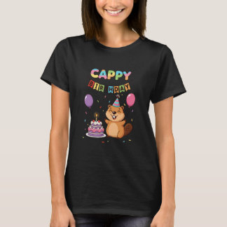 Cappy Geburtstag Kinder Dschungeltiere Party Biber T-Shirt