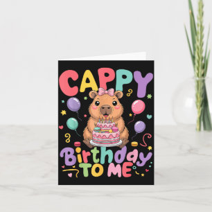 Cappy Geburtstag Mir Süße Capy Capybara Geburtstag Karte