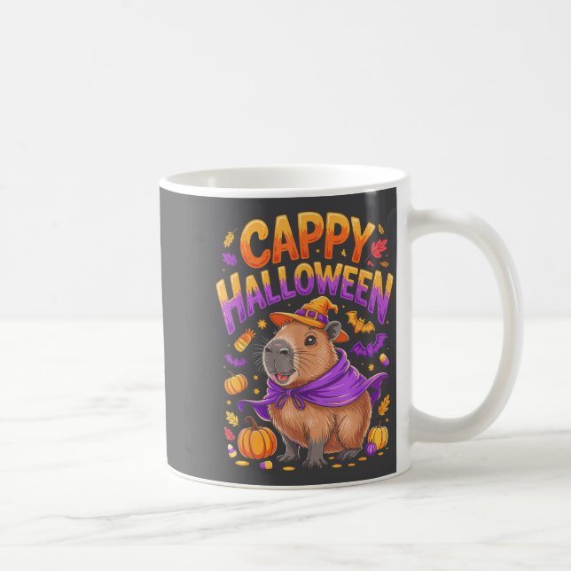 Cappy Halloween Capybara Witch  Kaffeetasse (Rechts)