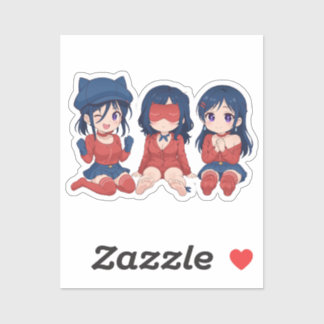 Cappy Mita Sleepy Mita Kind Mita Chibi Süße Anime  Aufkleber
