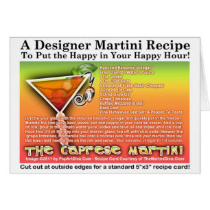 Caprese Martini Rezept-Karte