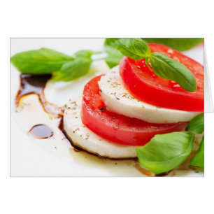 Caprese Salad Tomaten- und Mozzarella-Scheiben