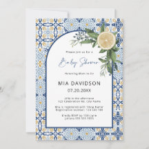 Capri Baby Shower Citrus Italienische Babydusche