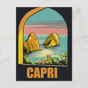 Capri durch den Bogen Postkarte