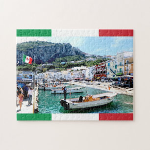 Capri Island Marina Grande, süditalienischer Hafen Puzzle