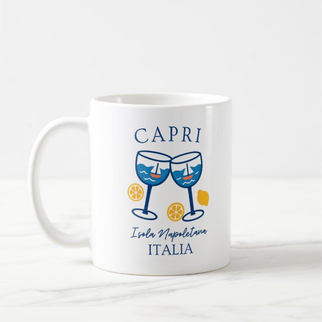 Capri Italia - Italienischer Sommer Kaffeetasse (Links)