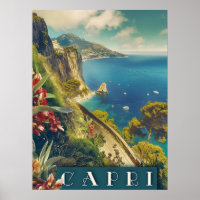 Capri, Italien Italien Coast Vintage Travel