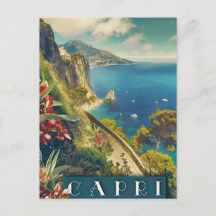 Capri, Italien Italien Coast Vintage Travel Postkarte