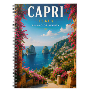 🏝️ Capri Italien Küstenflucht Wohndekoration 🌺 Notizblock