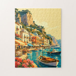 Capri Italien Marina Grande Hafen Souvenir Puzzle