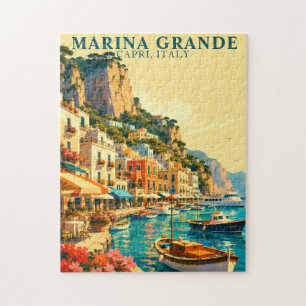 Capri Italien Marina Grande Hafen Souvenir Puzzle