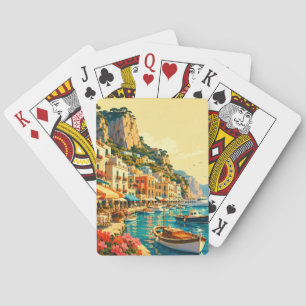 Capri Italien Marina Grande Hafen Souvenir Spielkarten