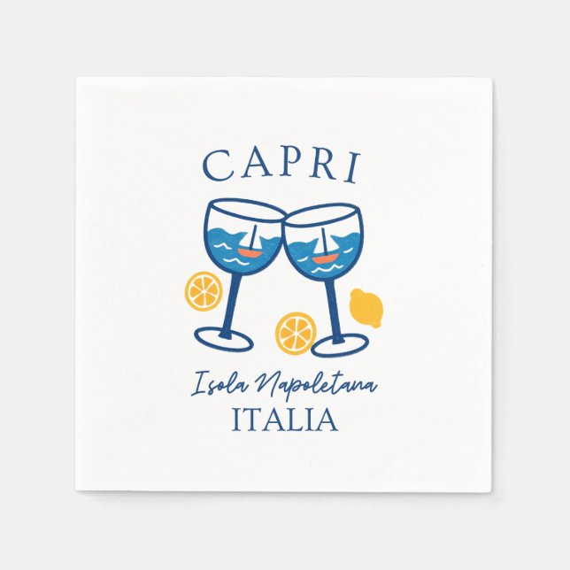 Capri-Italien-Party Serviette (Vorderseite)