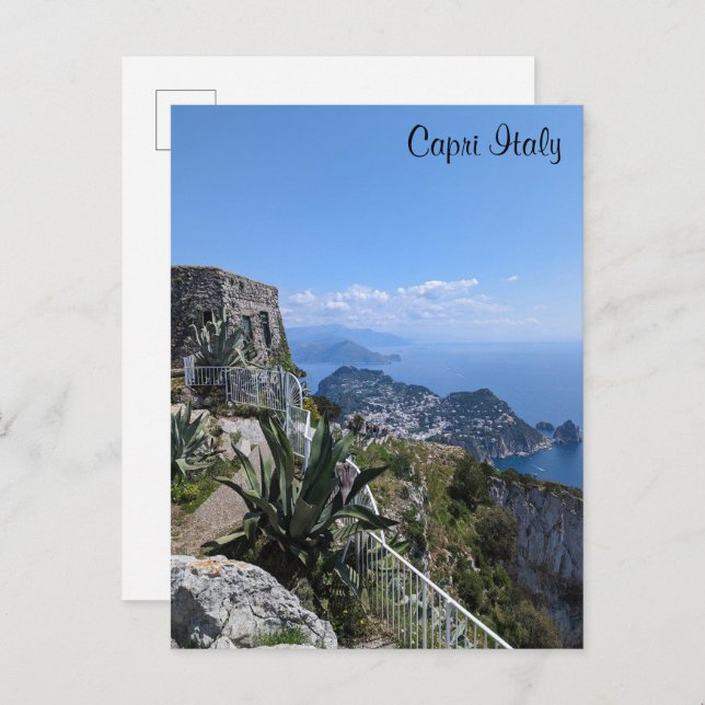 Capri Italien Postkarte (Vorne/Hinten)