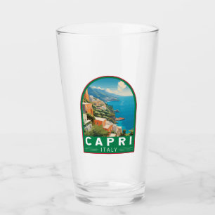 Capri Italien Reise Kunst Vintage Glas