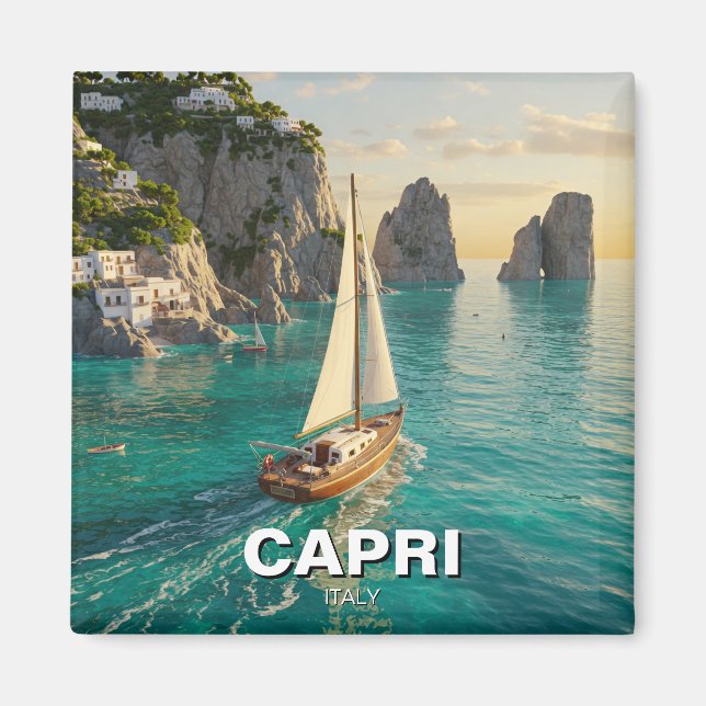 Capri Italien Reisen Magnet (Vorne)