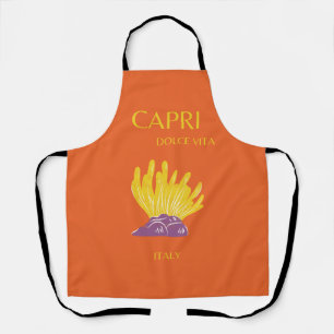 Capri, Italien, Reisen, Preppy, Orange Schürze