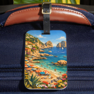 Capri Italien Vintage Marina Piccola Strand Gepäckanhänger