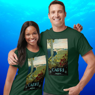 Capri, Italien, Vintage Reiseposter Art Italia T-Shirt