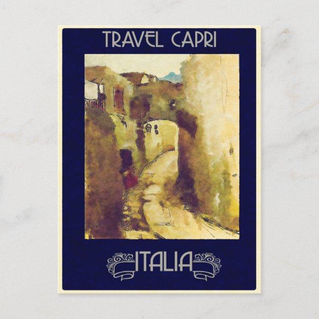 Capri, Italien Vintage Travel Postcard Postkarte (Vorderseite)