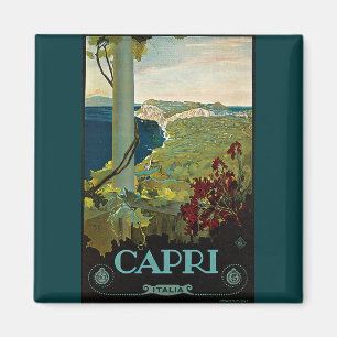 Capri, Italien, Vintage Travel Poster Art Italia Magnet