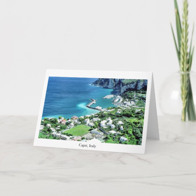 Capri Jachthafen Karte (Vorderseite)