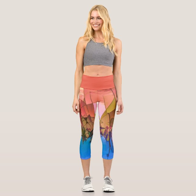 Capri Leggings Abstract Design (Vorderseite)