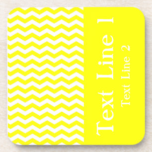 Capri Lemon Wave Zickzack anpassbar Untersetzer